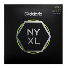 D'Addario NYXL45125 Nickel Wound Bass Guitar Strings, 5-String